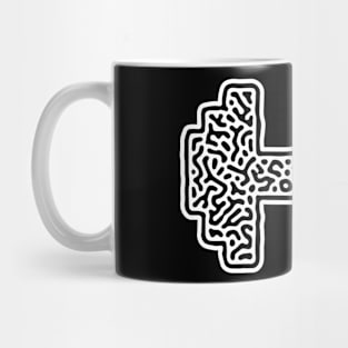 Fitness Dumbbell Tool in Unique Ethnic Pattern Mug